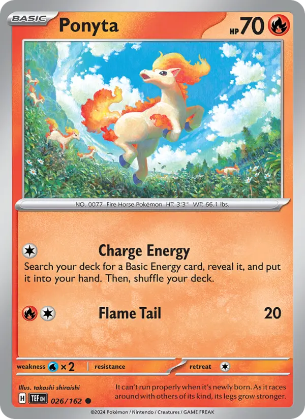 Ponyta — Temporal Forces card #026