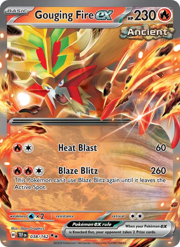 Gouging Fire ex — Temporal Forces card #038