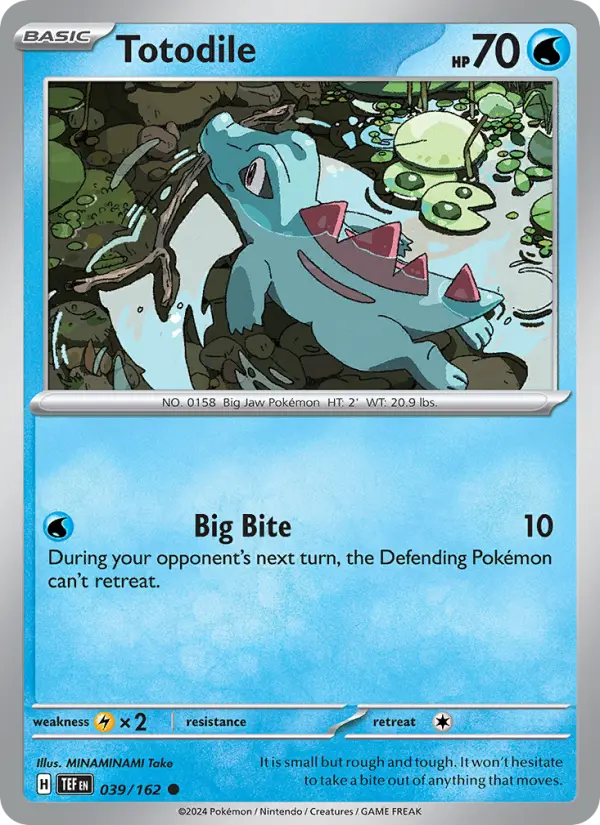 Totodile — Temporal Forces card #039