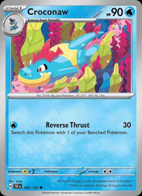 Croconaw — Temporal Forces card #040