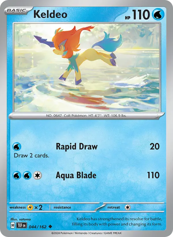 Keldeo — Temporal Forces card #044