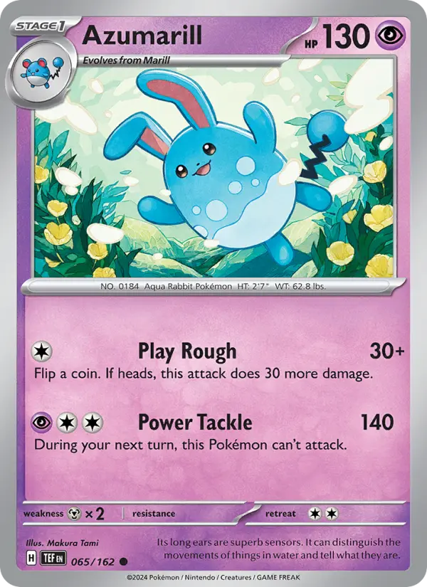Azumarill — Temporal Forces card #065