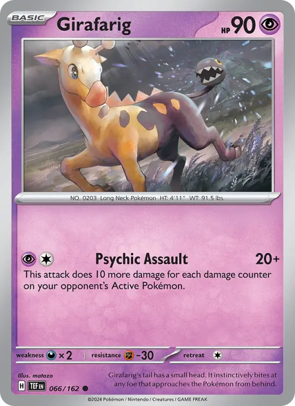 Girafarig — Temporal Forces card #066