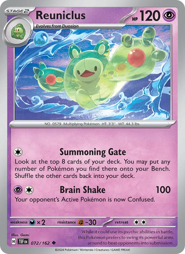 Reuniclus — Temporal Forces card #072