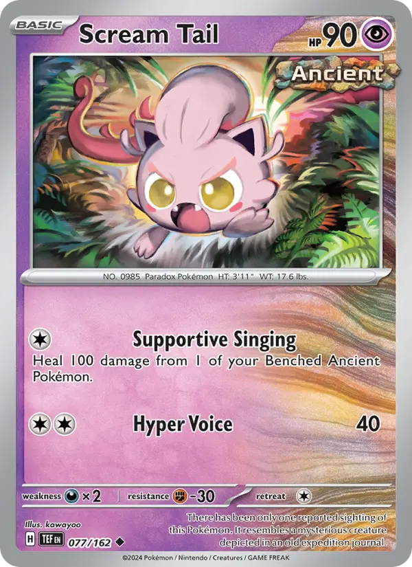 Scream Tail — Temporal Forces card #077