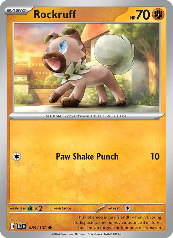 Rockruff — Temporal Forces card #089