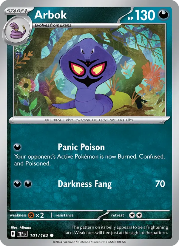 Arbok — Temporal Forces card #101