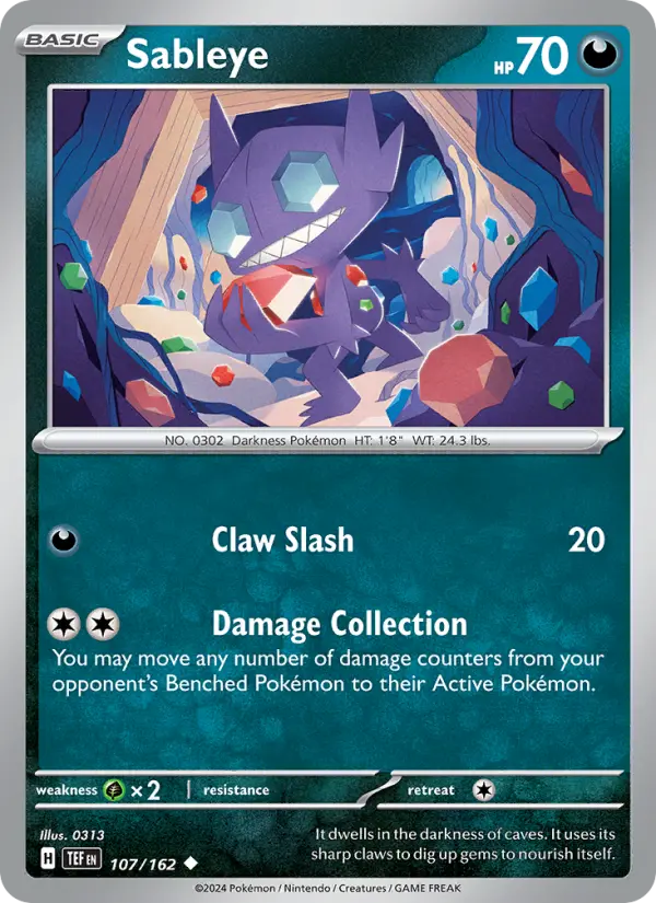 Sableye — Temporal Forces card #107