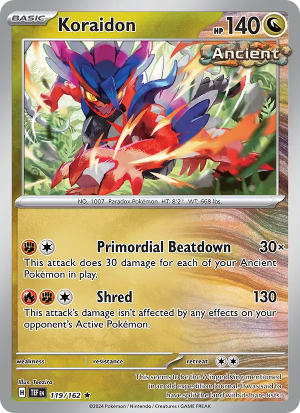 Koraidon — Temporal Forces card #119