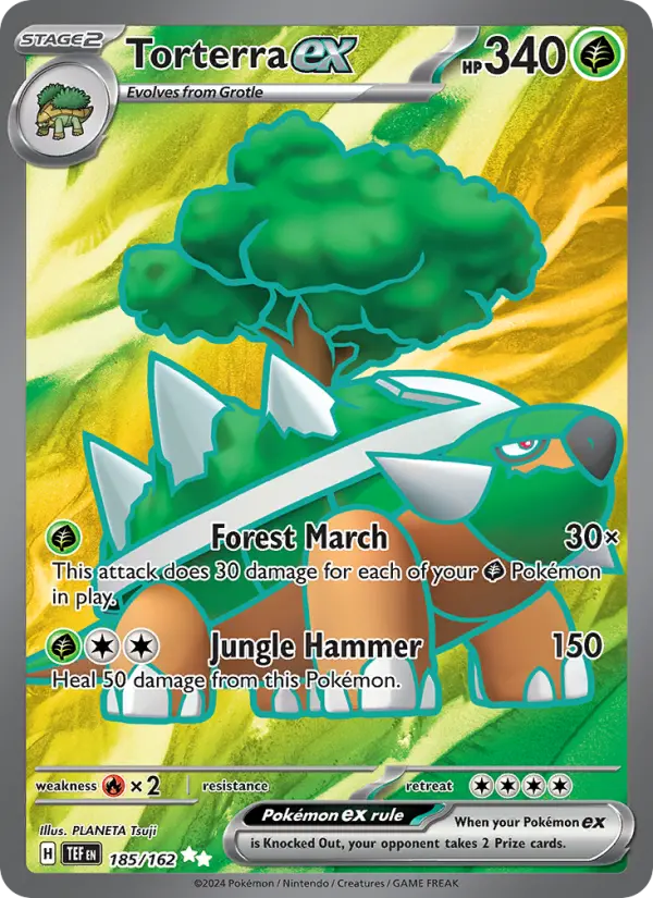 Torterra ex — Temporal Forces card #185