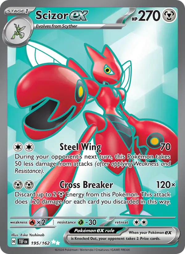 Scizor ex — Temporal Forces card #195