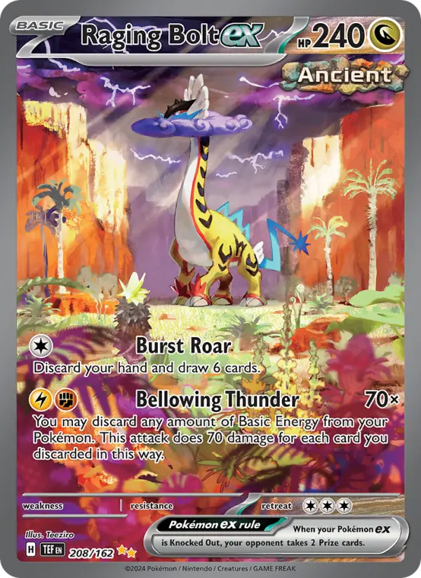 Raging Bolt ex — Temporal Forces card #208