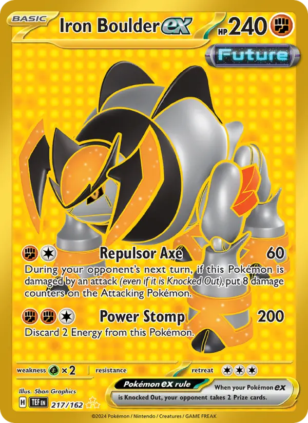Iron Boulder ex — Temporal Forces card #217