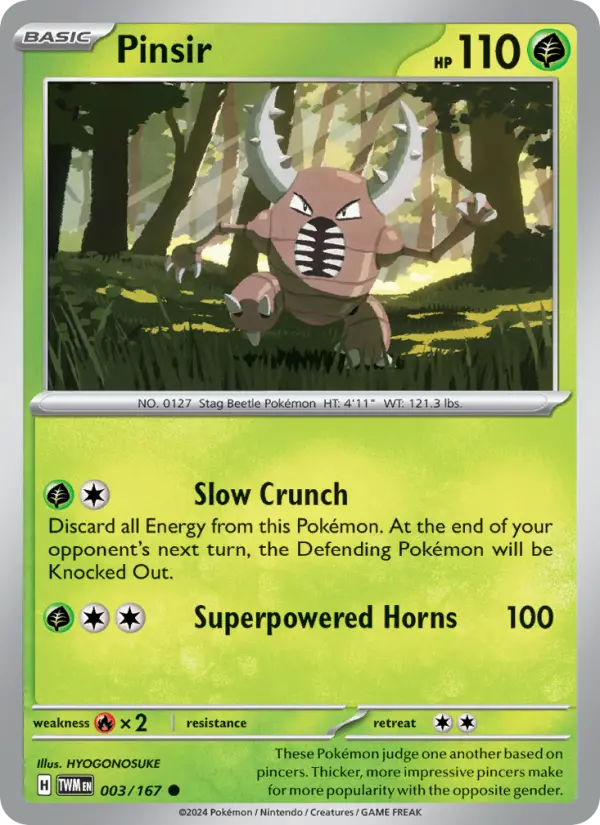 Pinsir — Twilight Masquerade card #003