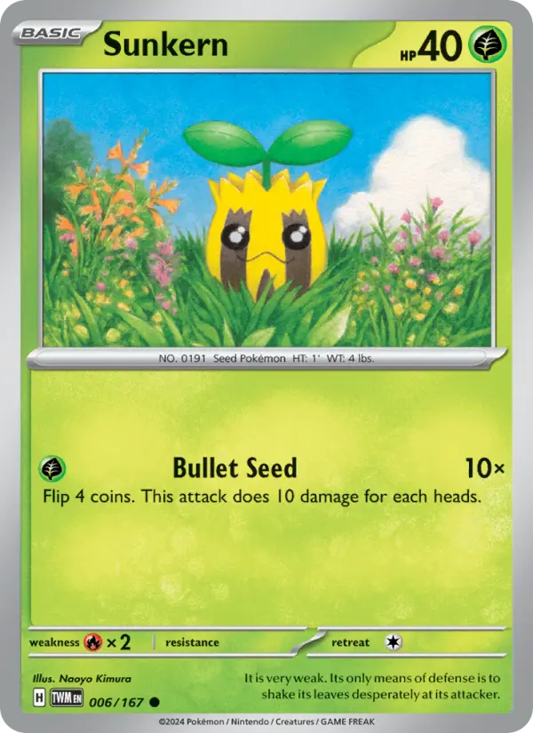 Sunkern — Twilight Masquerade card #006