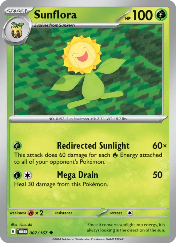 Sunflora — Twilight Masquerade card #007