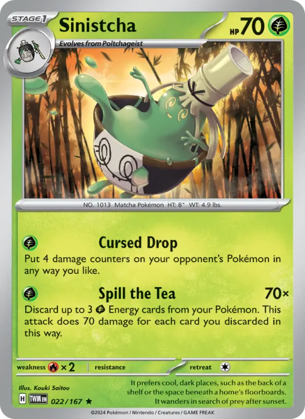 Sinistcha — Twilight Masquerade card #022