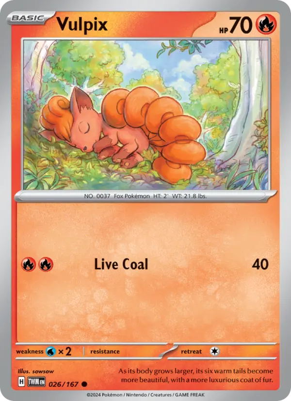 Vulpix — Twilight Masquerade card #026