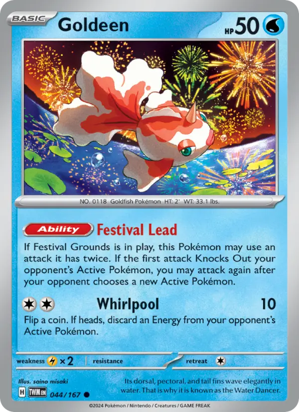 Goldeen — Twilight Masquerade card #044