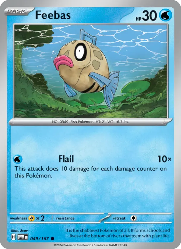 Feebas — Twilight Masquerade card #049