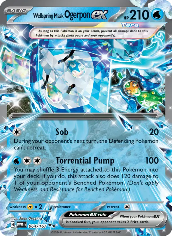 Wellspring Mask Ogerpon ex — Twilight Masquerade card #064