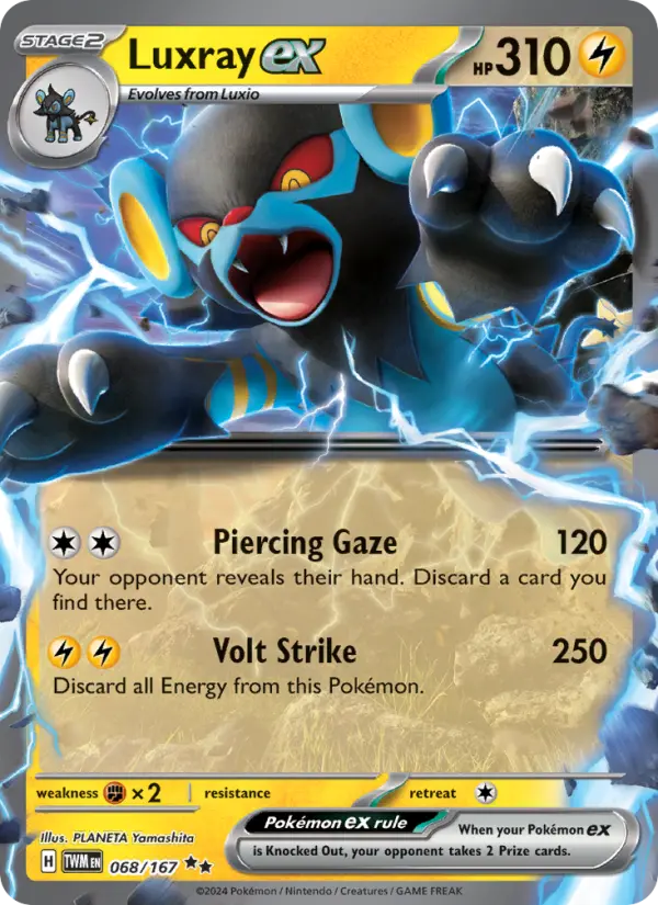 Luxray ex — Twilight Masquerade card #068