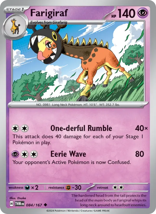 Farigiraf — Twilight Masquerade card #084