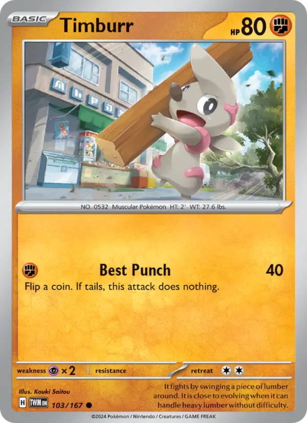 Timburr — Twilight Masquerade card #103