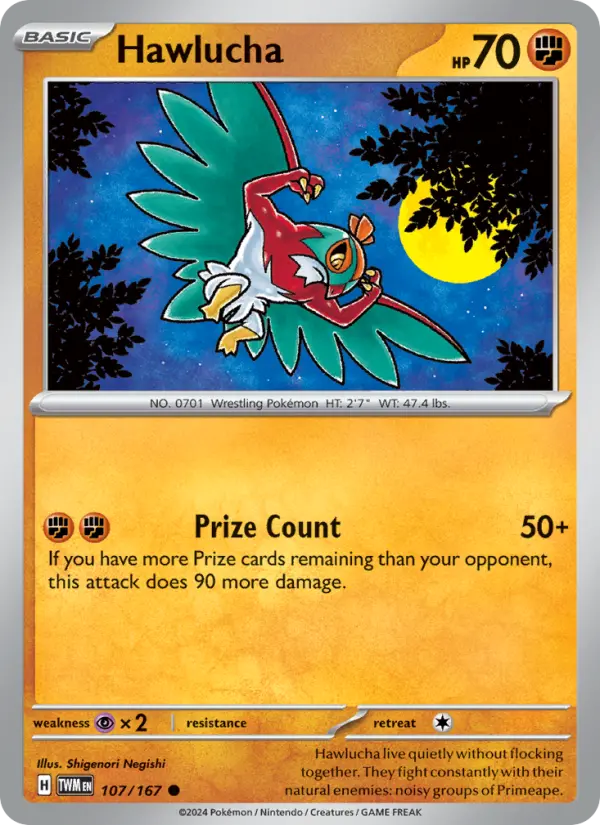 Hawlucha — Twilight Masquerade card #107