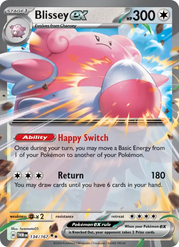 Blissey ex — Twilight Masquerade card #134
