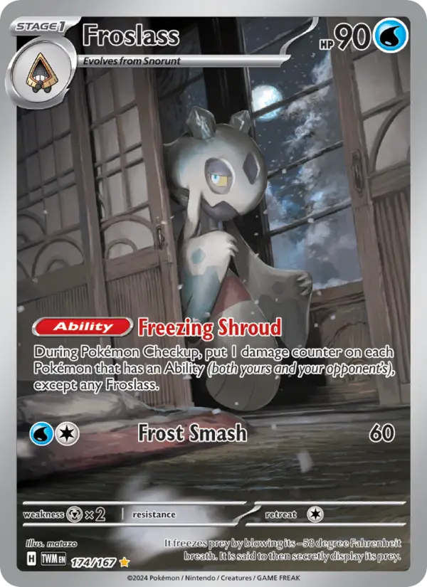 Froslass — Twilight Masquerade card #174