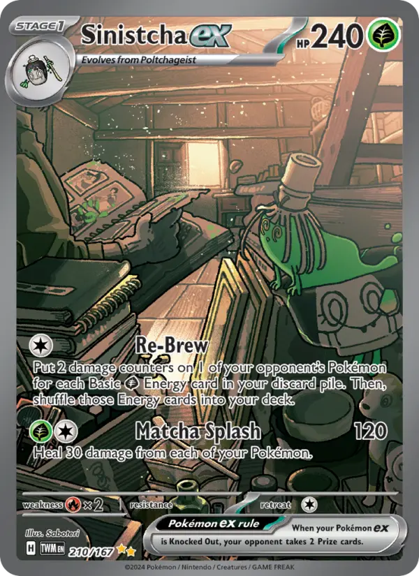 Sinistcha ex — Twilight Masquerade card #210