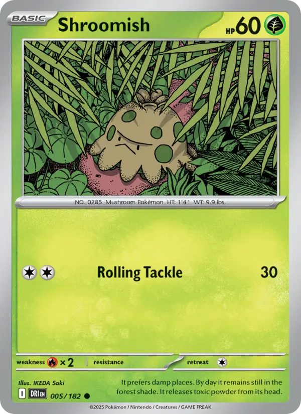 Shroomish — Destined Rivals card #005