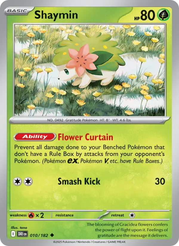Shaymin — Destined Rivals card #010