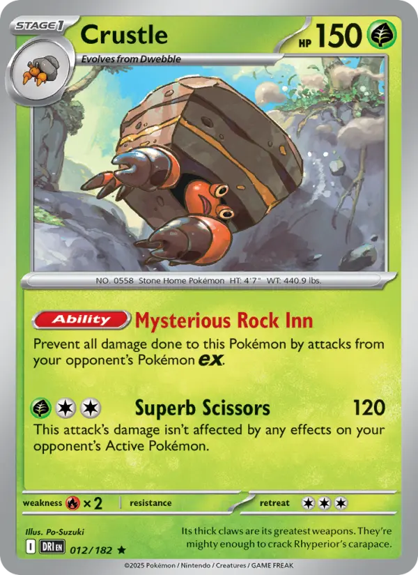 Crustle — Destined Rivals card #012