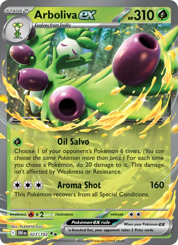 Arboliva ex — Destined Rivals card #023