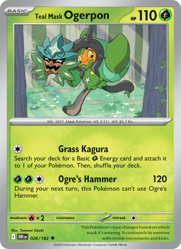 Teal Mask Ogerpon — Destined Rivals card #026