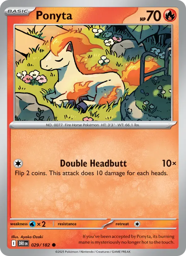 Ponyta — Destined Rivals card #029