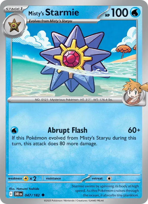 Misty's Starmie — Destined Rivals card #047