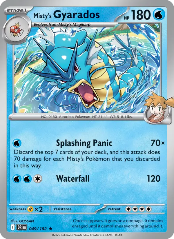 Misty's Gyarados — Destined Rivals card #049