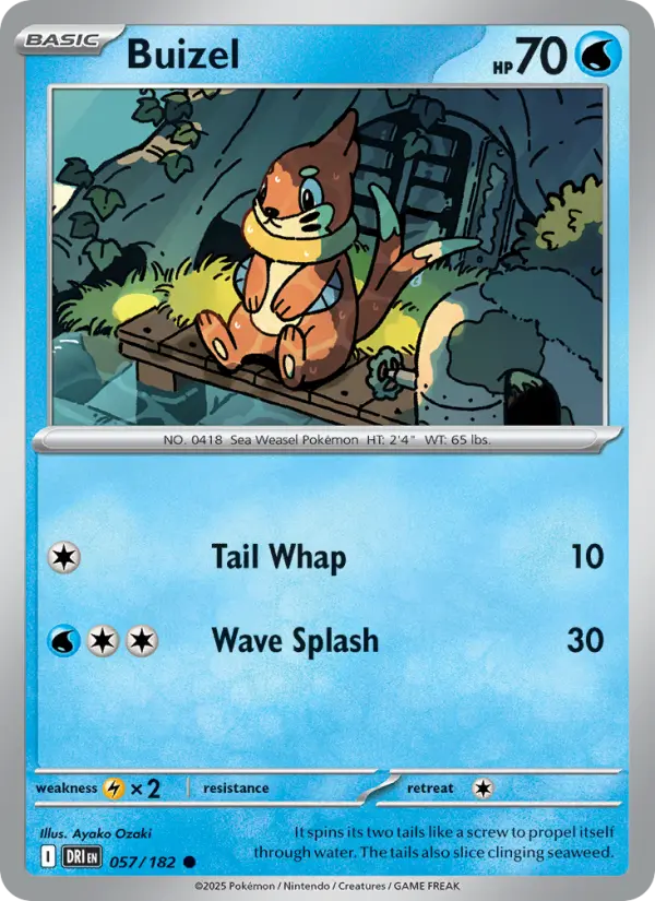 Buizel — Destined Rivals card #057