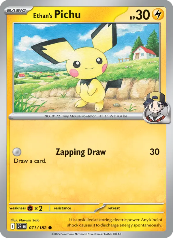 Ethan's Pichu — Destined Rivals card #071