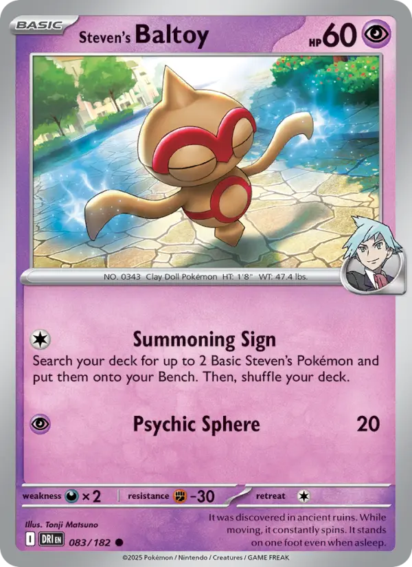 Steven's Baltoy — Destined Rivals card #083