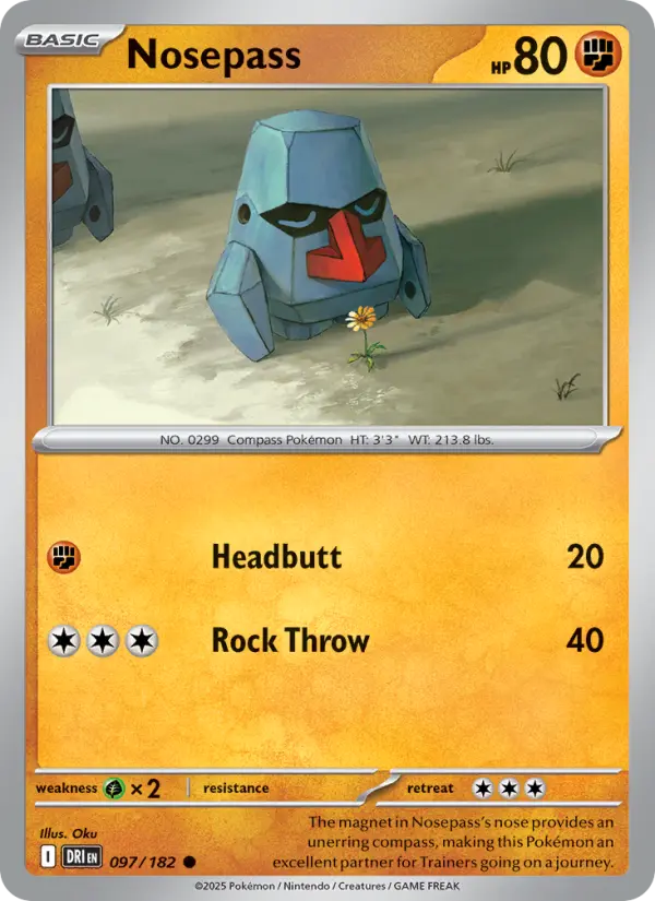 Nosepass — Destined Rivals card #097