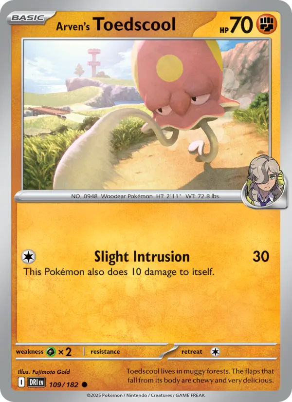 Arven's Toedscool — Destined Rivals card #109