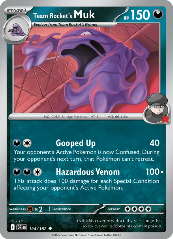 Team Rocket's Muk — Destined Rivals card #124
