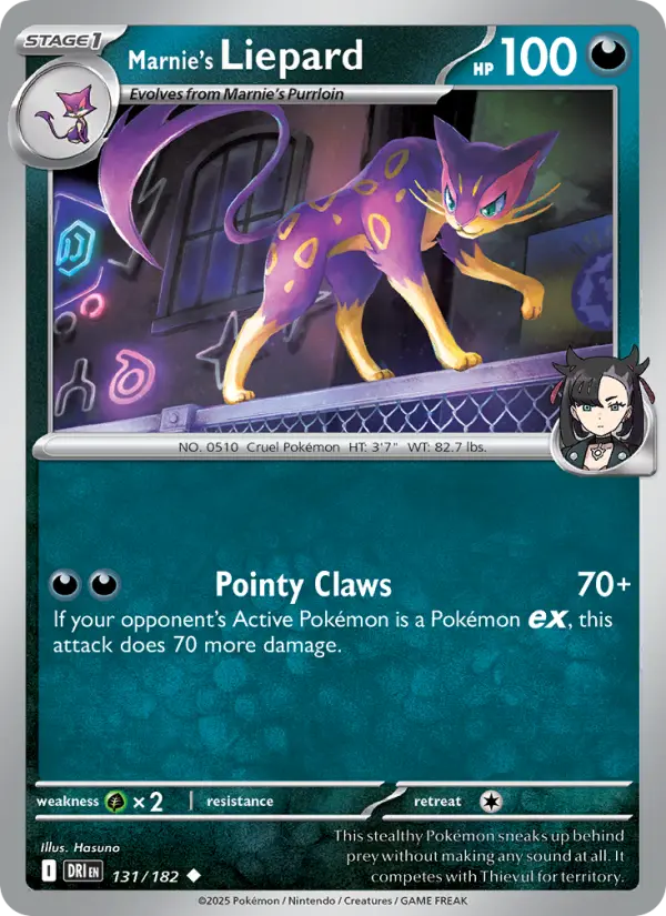 Marnie's Liepard — Destined Rivals card #131