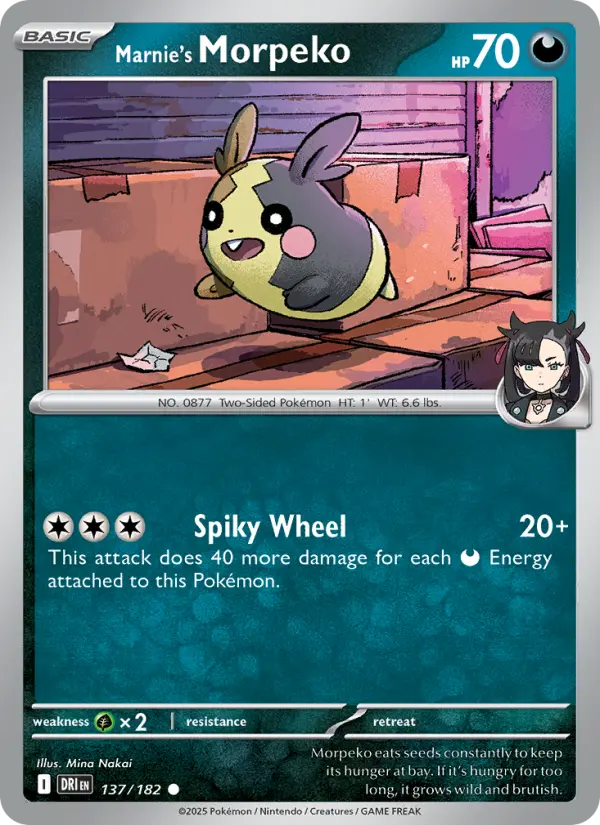 Marnie's Morpeko — Destined Rivals card #137