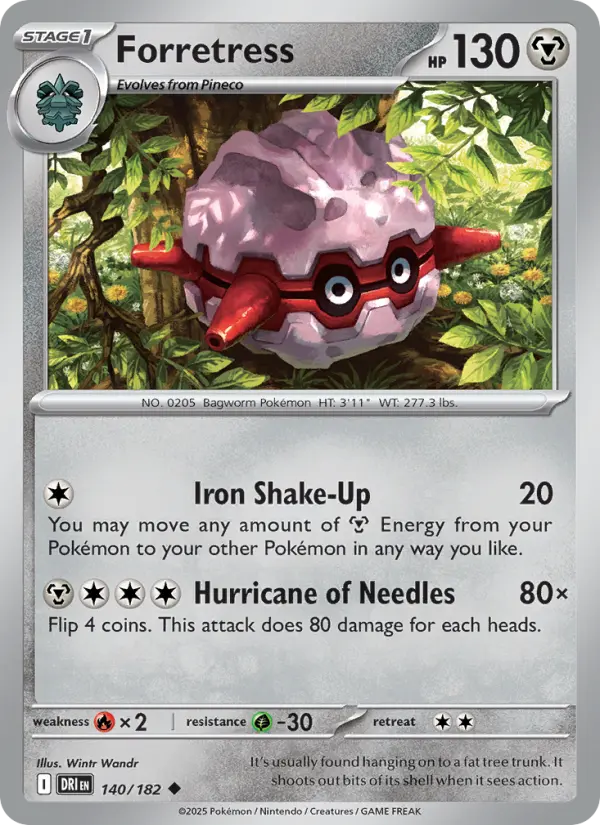 Forretress — Destined Rivals card #140