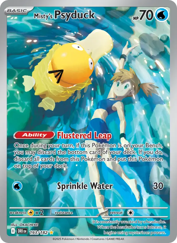 Misty's Psyduck — Destined Rivals card #193